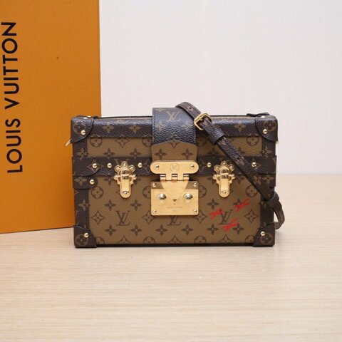 LOUIS VUITTON PETITEMALLE月光寶盒20老花PVC肩背包