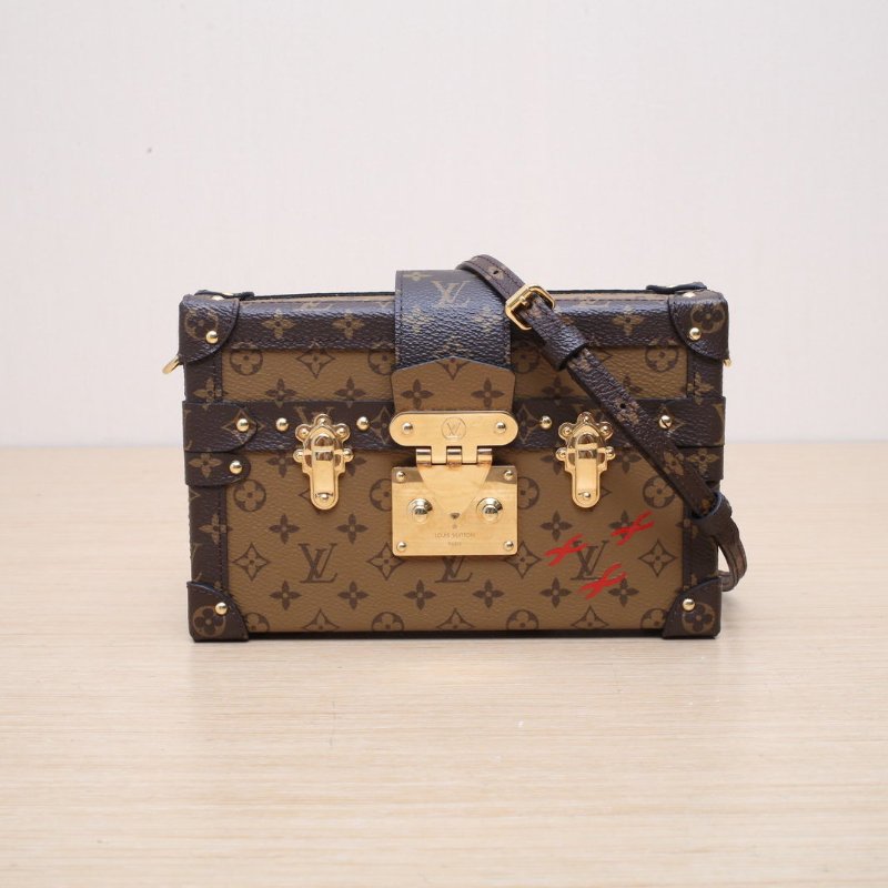 LOUIS VUITTON PETITEMALLE月光寶盒20老花PVC肩背包-1