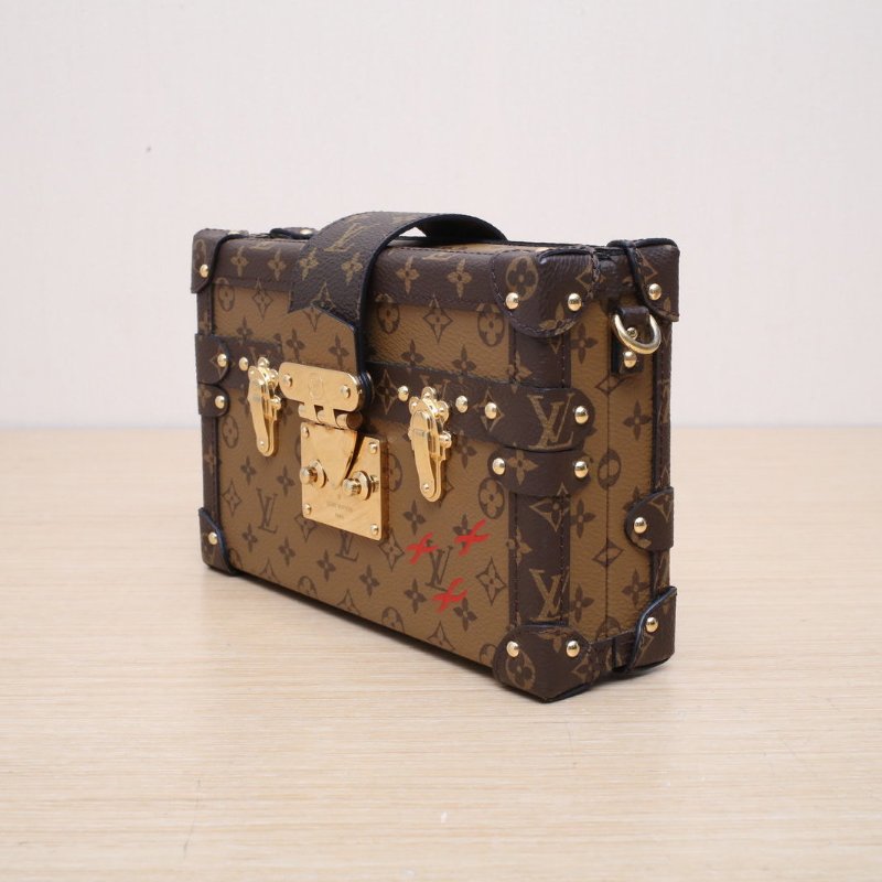LOUIS VUITTON PETITEMALLE月光寶盒20老花PVC肩背包-4