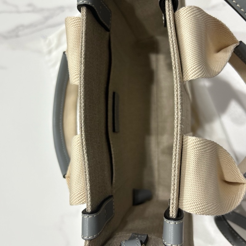 Chloe small woody tote bag 灰藍色-3