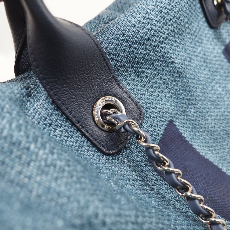 CHANEL Deauville Bowling bag-14