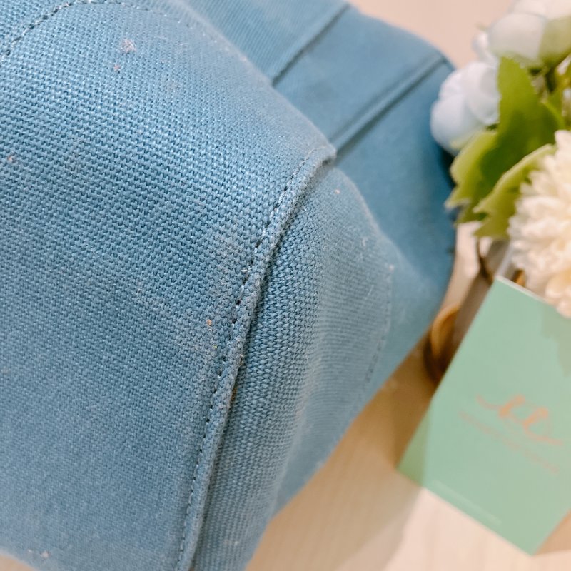 TK2017 Kenzo Tote Bag Blue Canvas-6