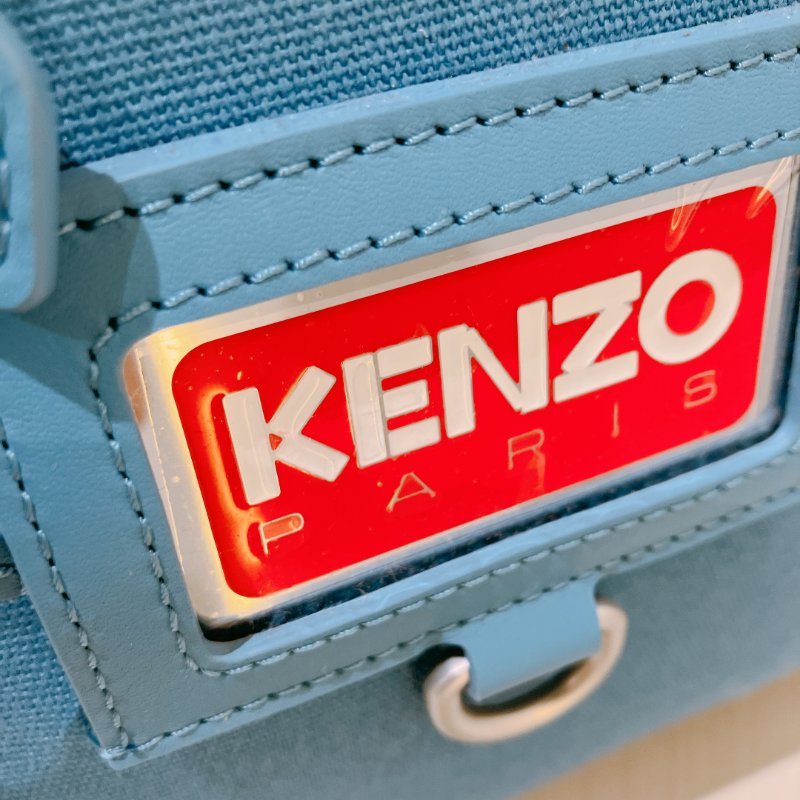 TK2017 Kenzo Tote Bag Blue Canvas-10
