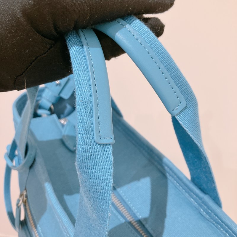 TK2017 Kenzo Tote Bag Blue Canvas-12