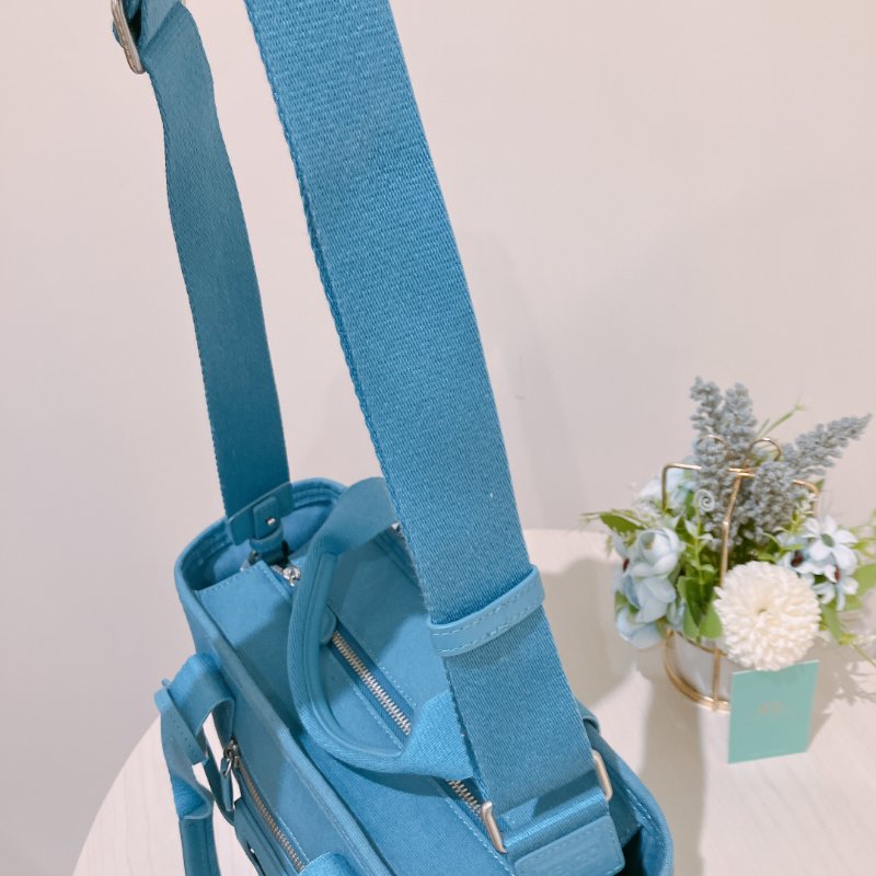 TK2017 Kenzo Tote Bag Blue Canvas-18