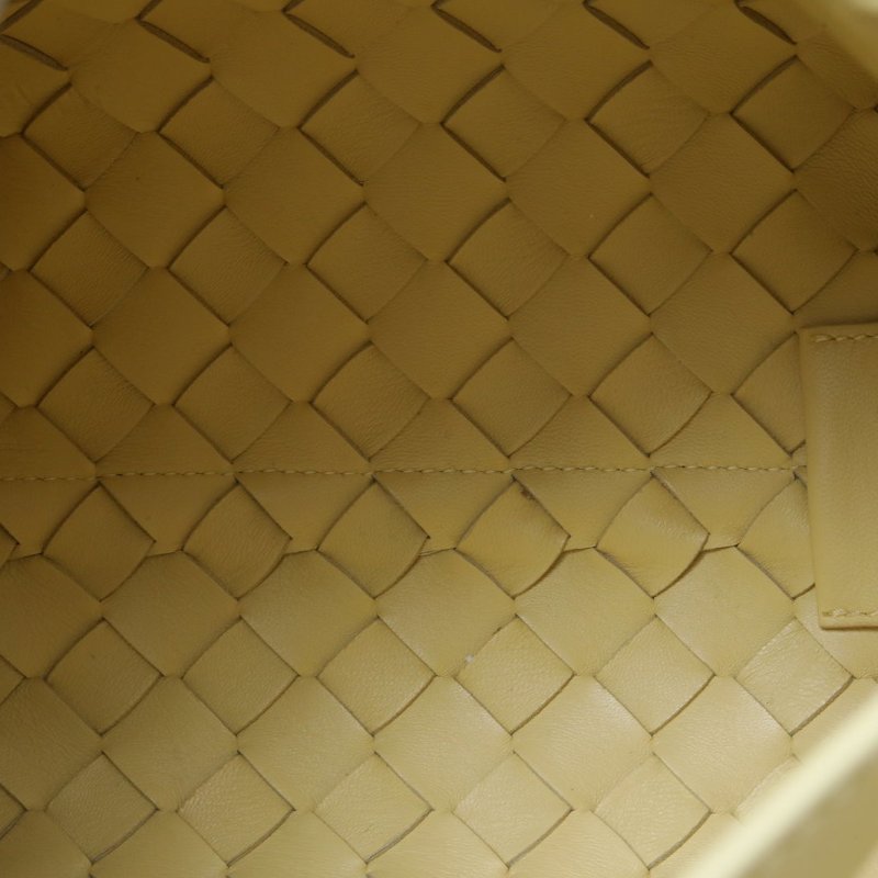 BOTTEGA VENETA 黃色羊皮金扣Tiehobo編織腋下包肩背包-2