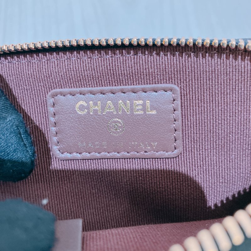 TK2020	Chanel 香奈兒經典豆腐拉鍊銀包 Classic Zipped Coin Card Holder Caviar Black x GHW-9