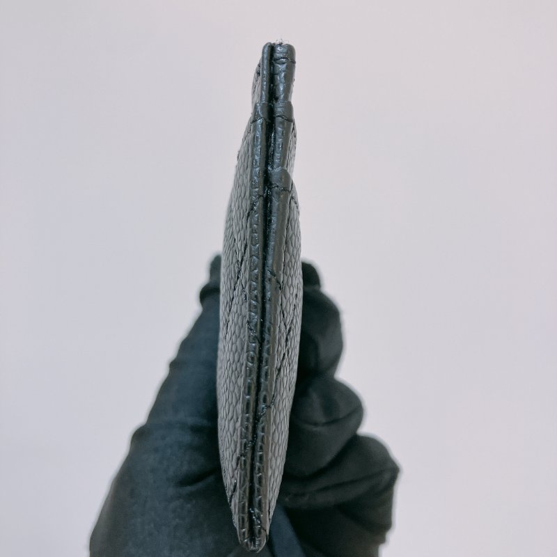 TK2021	Chanel Classic Card Holder Caviar Black-3