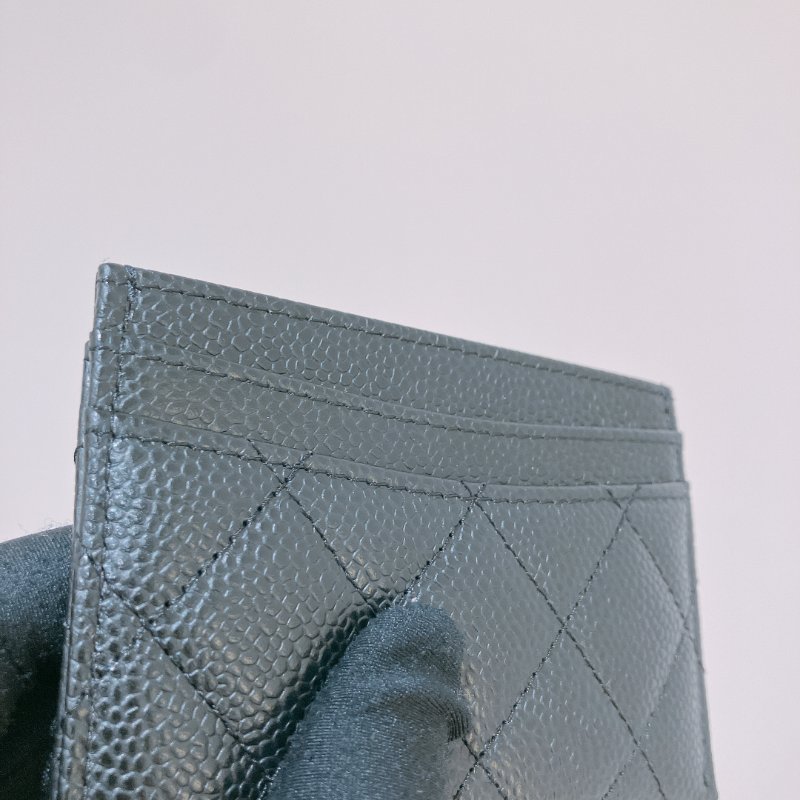 TK2021	Chanel Classic Card Holder Caviar Black-7