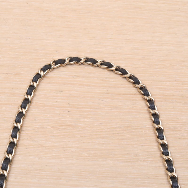 CHANEL 黑色荔枝牛皮淺金扣cococrush菱格紋手柄飯盒包肩背包-2