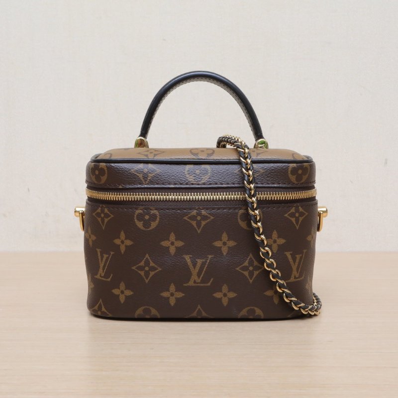 LOUIS VUITTON Vanity化妝包小號19老花PVC金扣2020肩背包-1