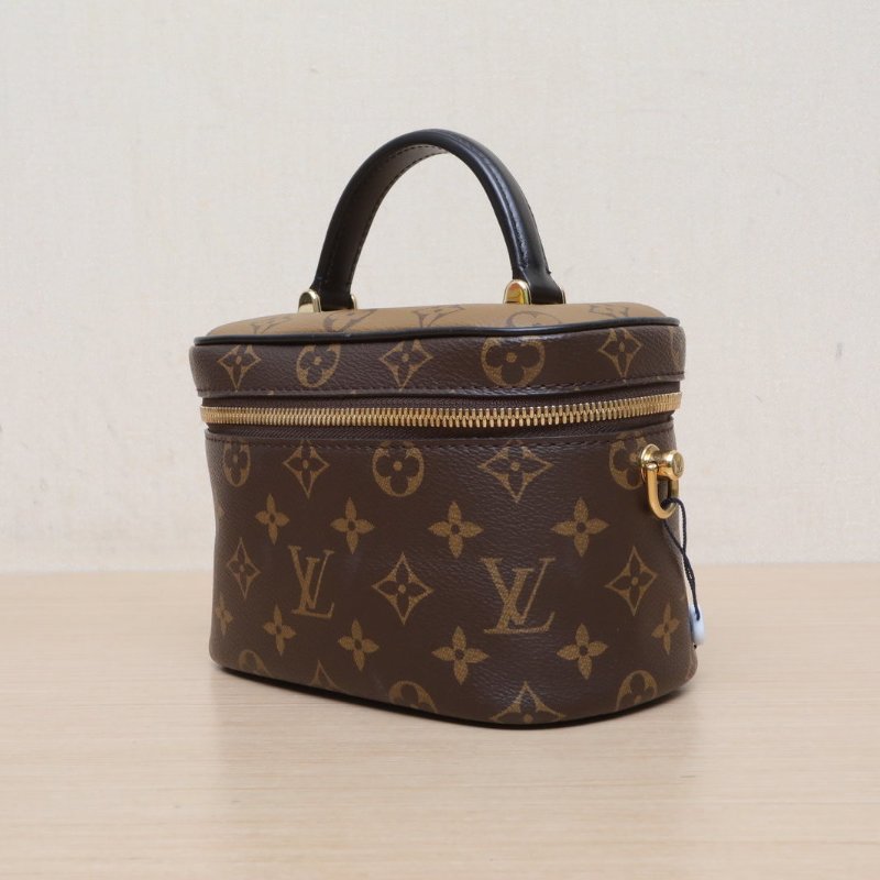 LOUIS VUITTON Vanity化妝包小號19老花PVC金扣2020肩背包-4
