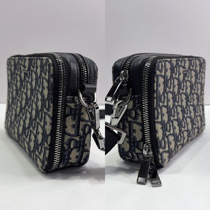 DIOR Oblique雙層拉鏈老花相機包-2