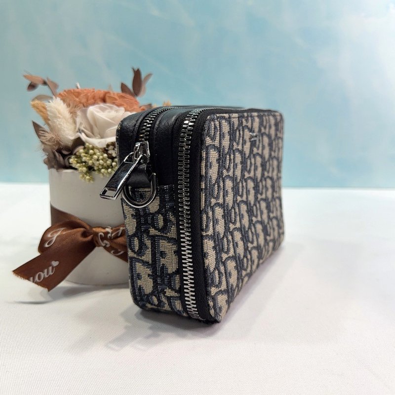 DIOR Oblique雙層拉鏈緹花相機包-3