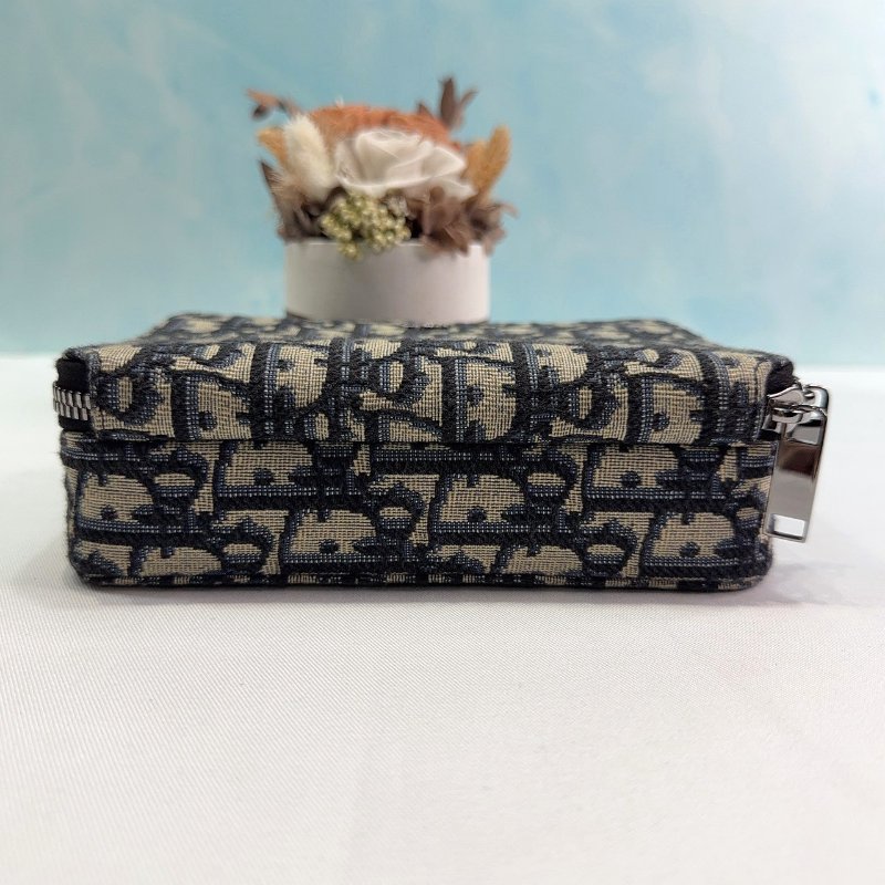 DIOR Oblique雙層拉鏈緹花相機包-7