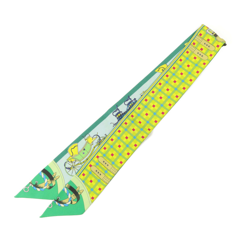 HERMES 絲質Twilly絲巾-1