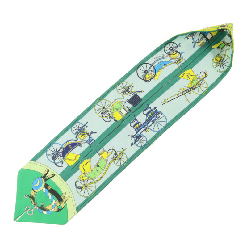 HERMES 絲質Twilly絲巾-2