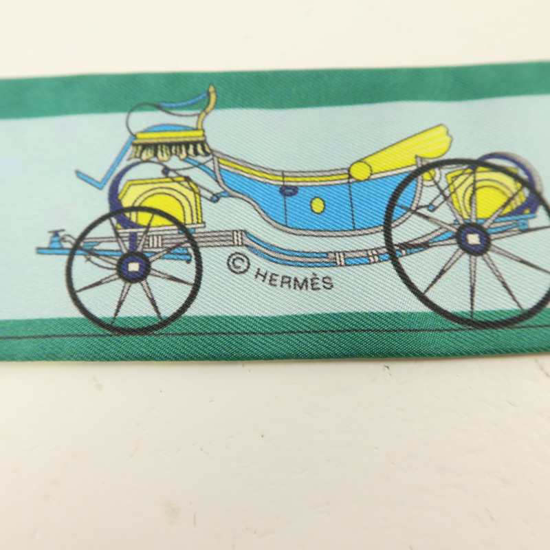 HERMES 絲質Twilly絲巾-5