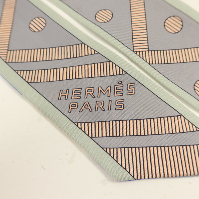 HERMES 絲質Twilly絲巾-4
