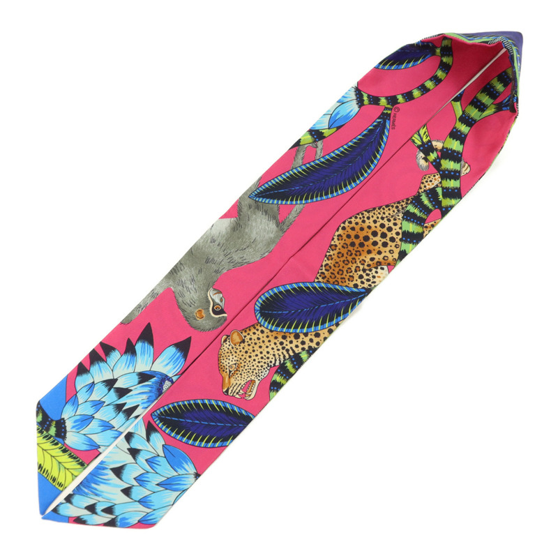 HERMES 絲質Twilly絲巾-2