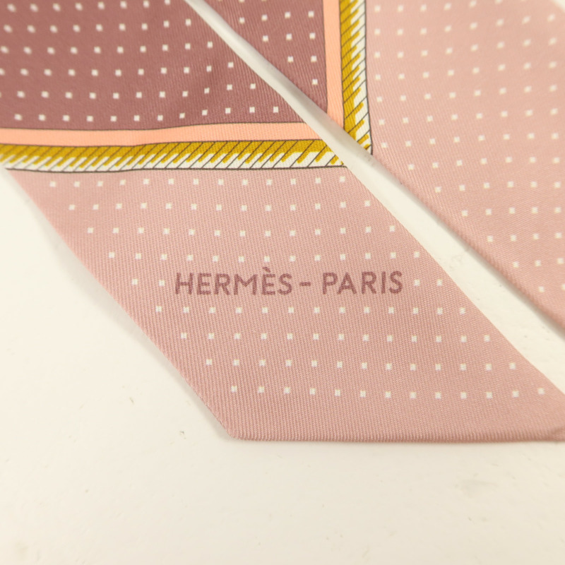 HERMES 絲質Twilly絲巾-4