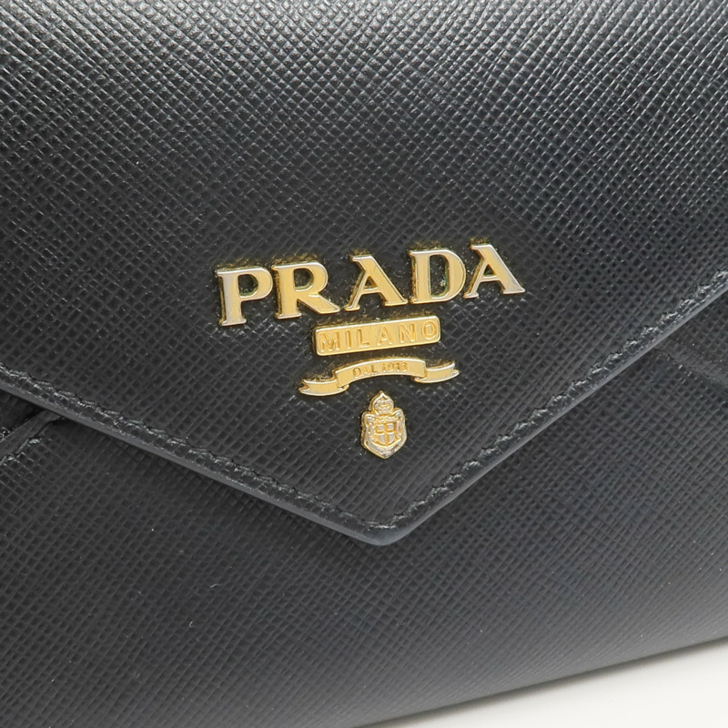 PRADA Saffiano皮革Envelope Long Wallet長錢包-10