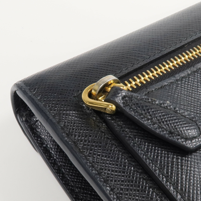 PRADA Saffiano皮革Envelope Long Wallet長錢包-11