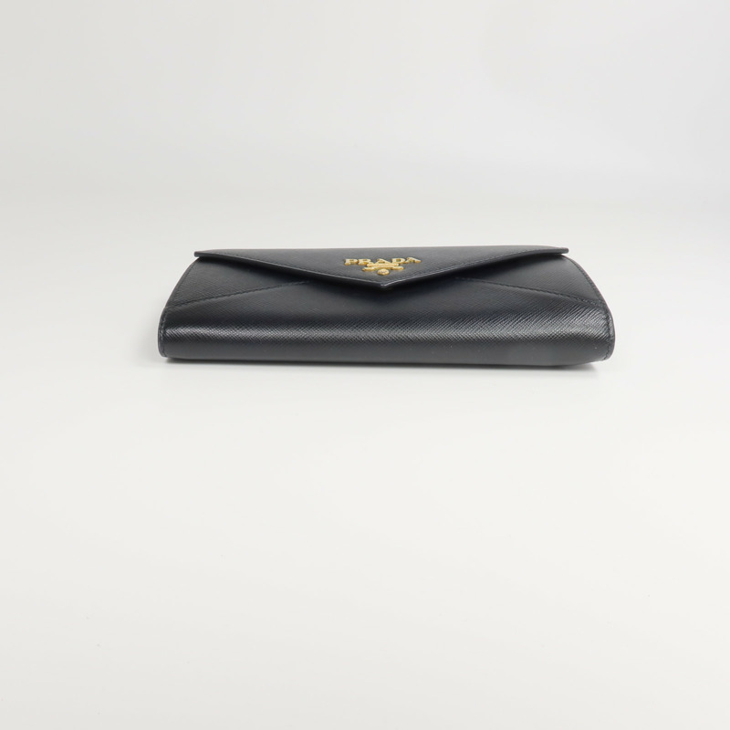 PRADA Saffiano皮革Envelope Long Wallet長錢包-12