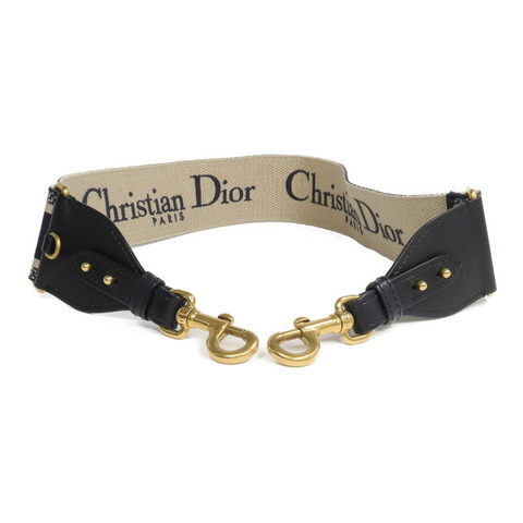 Dior 帆布/牛皮皮革Shoulder Strap肩帶