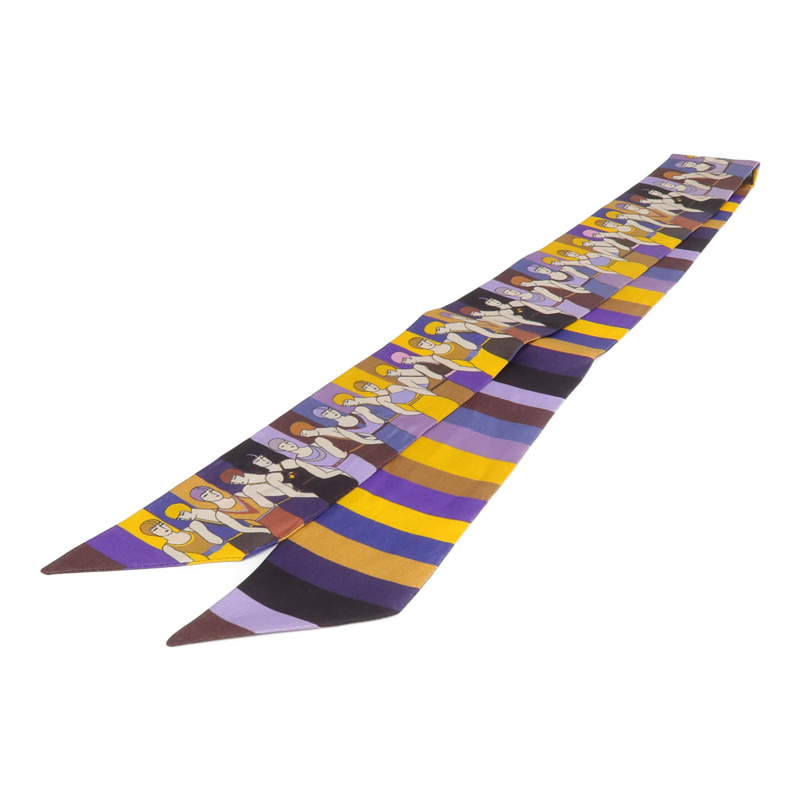 HERMES 絲質Twilly絲巾-1