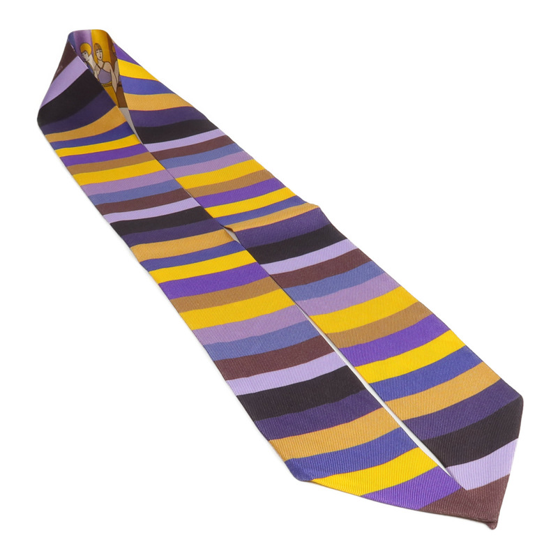 HERMES 絲質Twilly絲巾-3