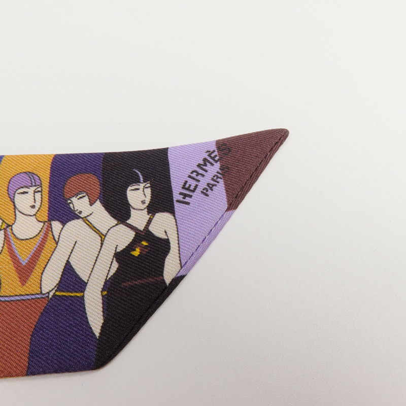 HERMES 絲質Twilly絲巾-6