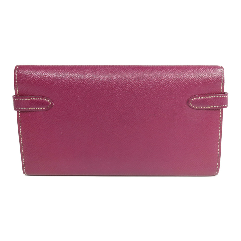 HERMES Epsom皮革Kelly Wallet長錢包Tosca/Rose Tyrien-2