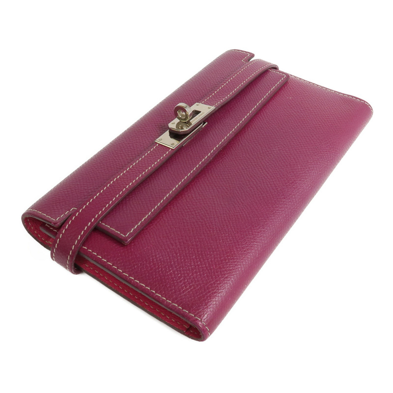 HERMES Epsom皮革Kelly Wallet長錢包Tosca/Rose Tyrien-3