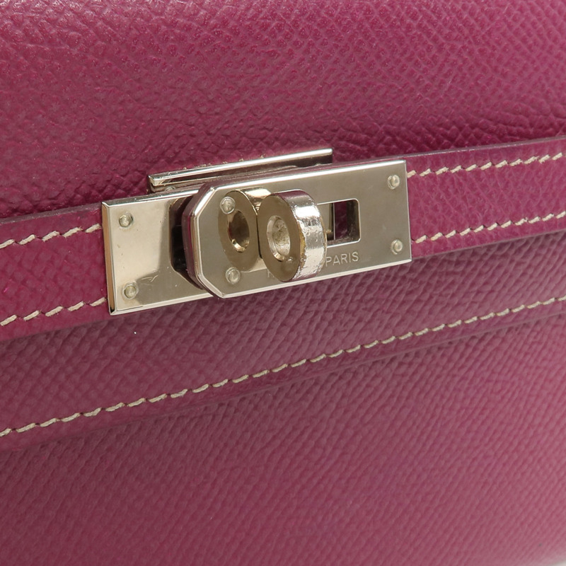 HERMES Epsom皮革Kelly Wallet長錢包Tosca/Rose Tyrien-9