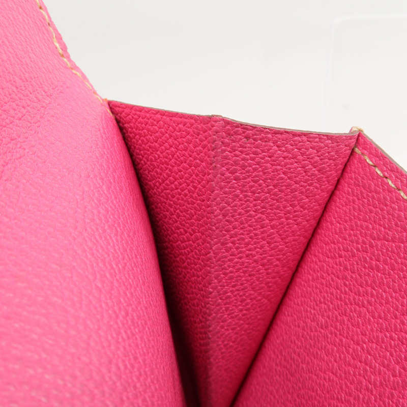 HERMES Epsom皮革Kelly Wallet長錢包Tosca/Rose Tyrien-21