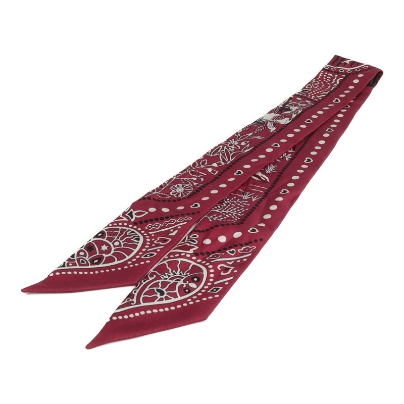 HERMES 絲質Twilly絲巾-1