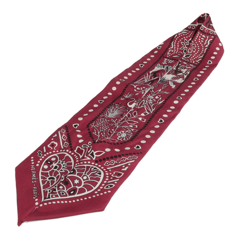 HERMES 絲質Twilly絲巾-2