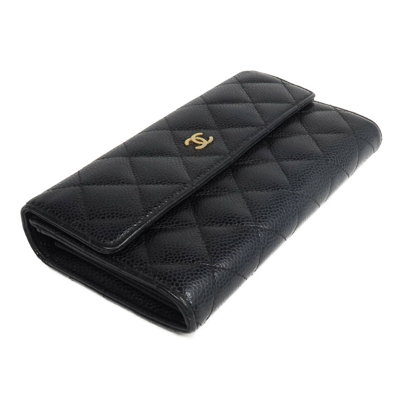 CHANEL 牛皮皮革Long Flap Wallet長錢包-3