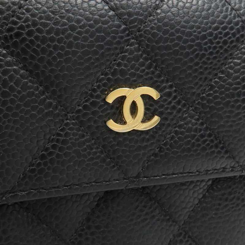 CHANEL 牛皮皮革Long Flap Wallet長錢包-6