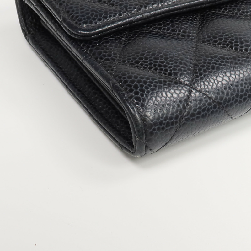 CHANEL 牛皮皮革Long Flap Wallet長錢包-14