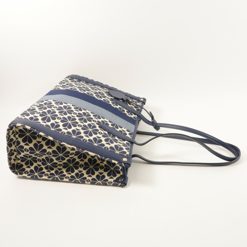 Kate Spade 帆布Stripe Market Medium肩背袋-7