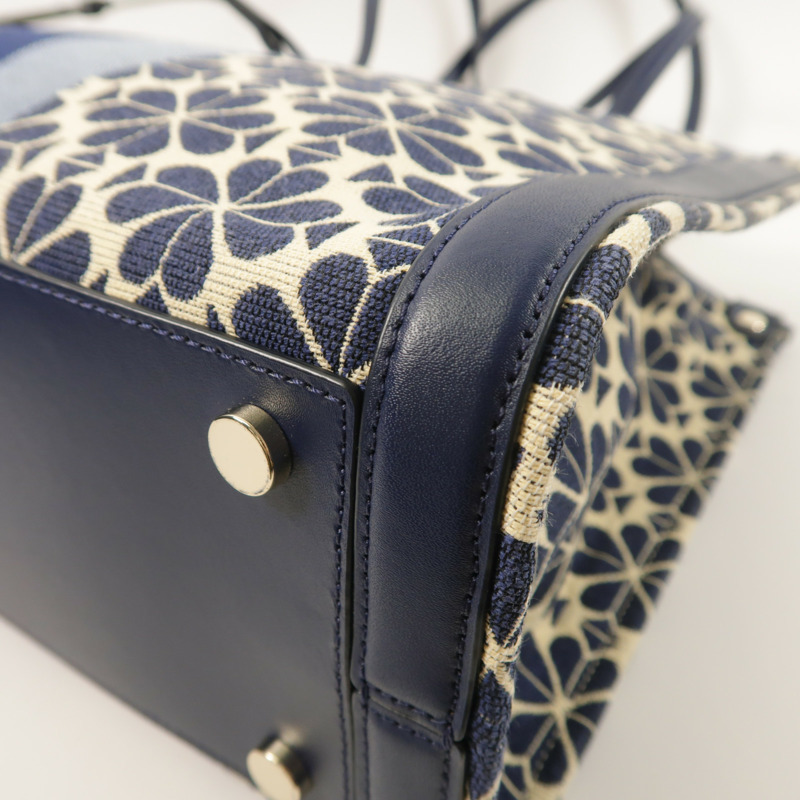 Kate Spade 帆布Stripe Market Medium肩背袋-9