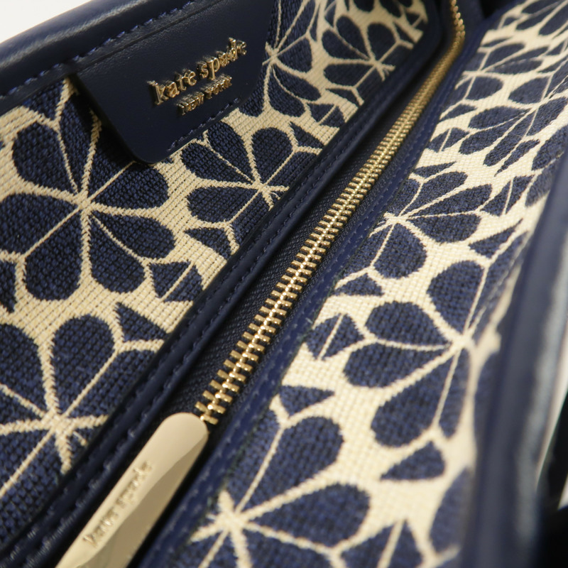 Kate Spade 帆布Stripe Market Medium肩背袋-14