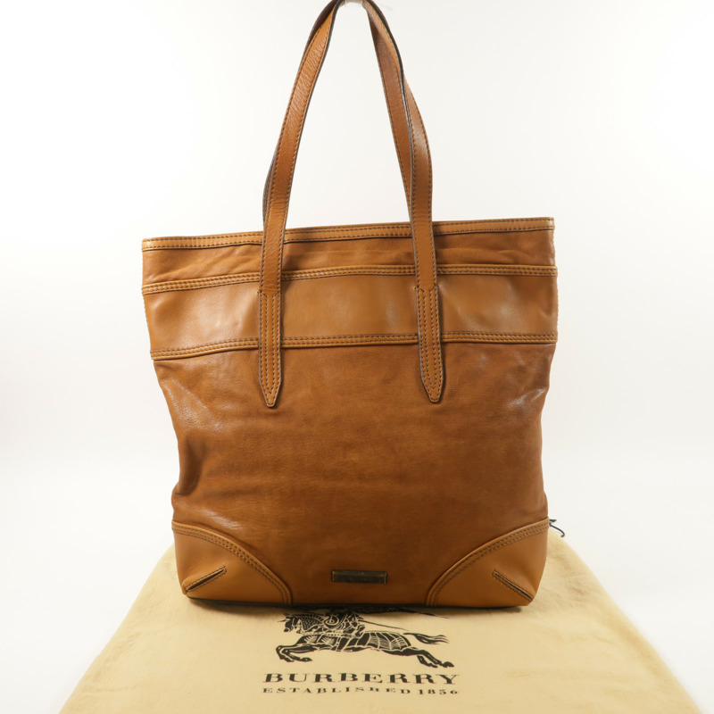 BURBERRY 牛皮皮革Tote Bag肩背袋-8