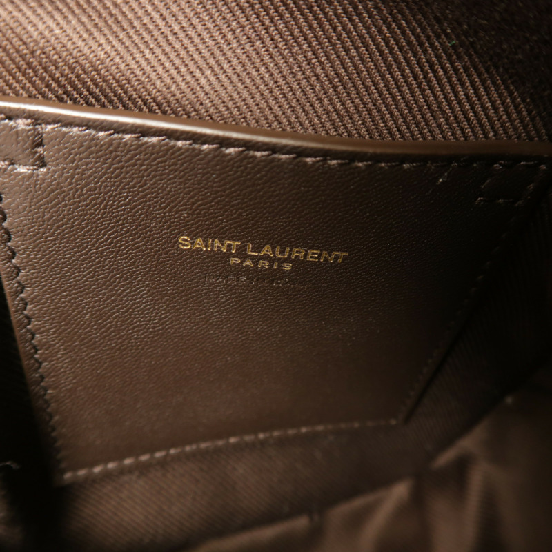 SAINT LAURENT 塗層帆布Le Monogramme Crossbody Bag肩背袋-5