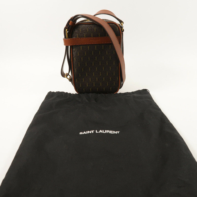 SAINT LAURENT 塗層帆布Le Monogramme Crossbody Bag肩背袋-8