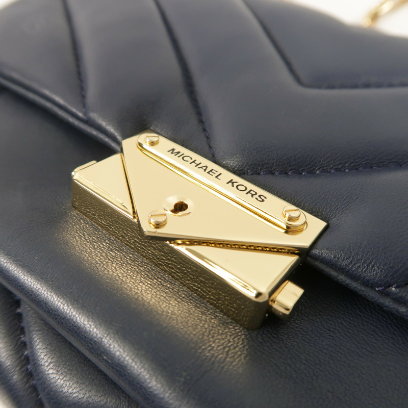 Michael Kors 牛皮皮革Chain Shoulder鏈帶肩背袋-10