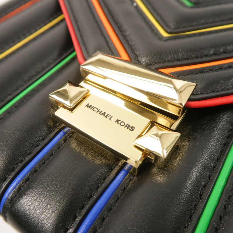 Michael Kors 牛皮皮革Chain Shoulder鏈帶肩背袋-9