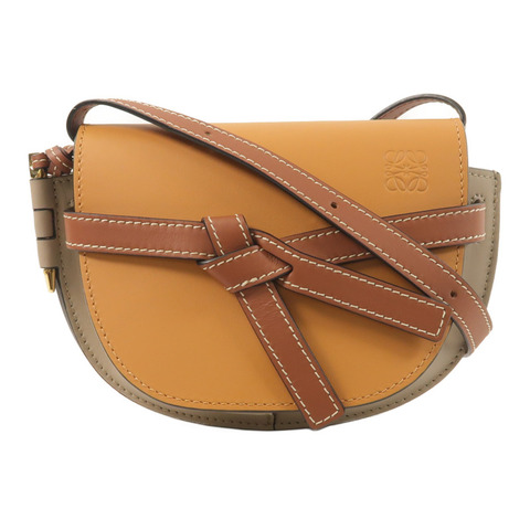 LOEWE 牛皮皮革Mini Gate肩背袋